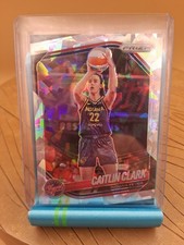 CAITLIN CLARK 2025 Panini Prizm WNBA SILVER CRACKED ICE HOLO INDIANA FEVER #22