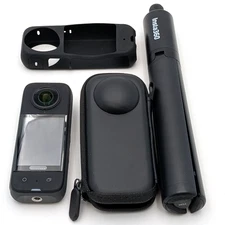 Insta360 X3 5.7K Video 16MP f/1.94 360° Action Camera w/ Selfie Stick | Black