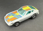Vintage HOT WHEELS 1976/77 Gray Z-Whiz Datsun Flying Colors Diecast Car - CLEAN!