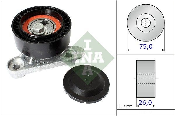 INA Spannrolle, Keilrippenriemen 531 0871 10 FüR VW Seat Skoda-image