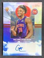 Chaz Lanier 2025-26 Topps Flagship Contemporary Marks Rainbow Foil Auto RC CM-CL