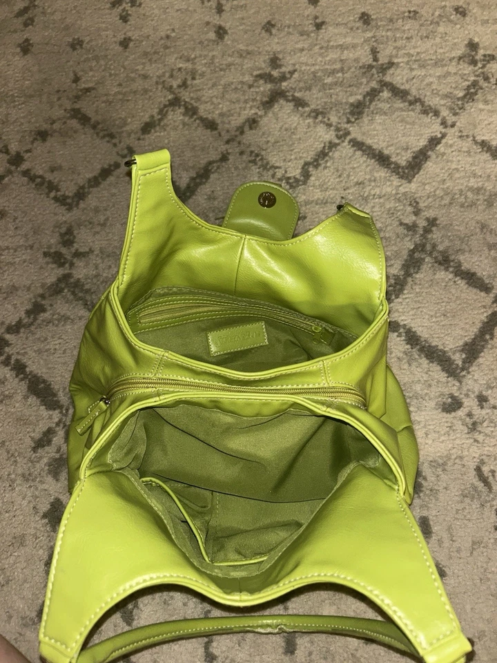 Bolso de hombro vintage Y2K 2000s St. John's Bay verde lima bolso de mano cartera junta tórica Foto 3 de 4