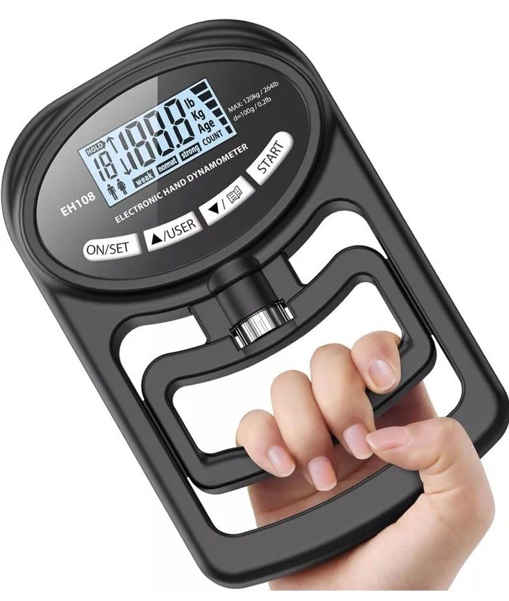Grip Strength Tester 265Lbs/120Kg Digital Hand Dynamometer Grip Strength NEW US