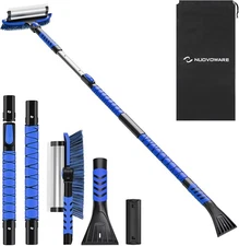 Durable 60" Ice Scraper & Adjustable Snow Brush - Effortless Winter Clearance