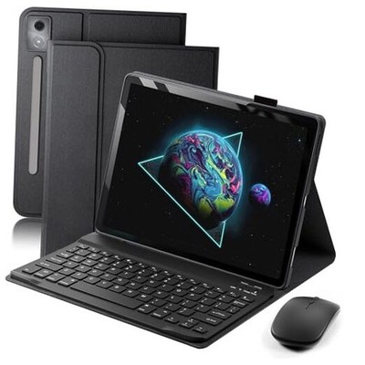 Keyboard Case for 2025 Lenovo Idea Tab Pro 12.7 inch - Stand Folio Black