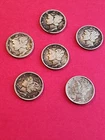 Lot of (6)-90% Silver  Mercury Dimes- 1940 D, 1929,  1945 S, 1945 D, 1943,  1937