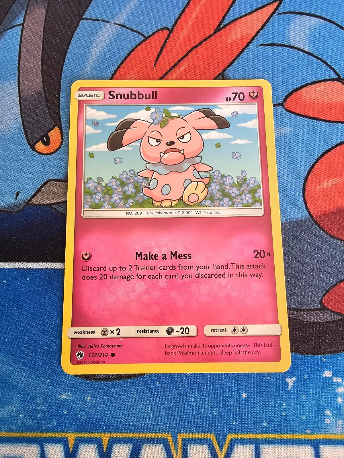 Snubbull 137/214 Common Lost Thunder Pokemon Lightly Played