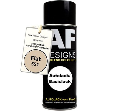 Für Fiat 551 Beige Chiaro Spraydose Basislack Sprühdose 400ml