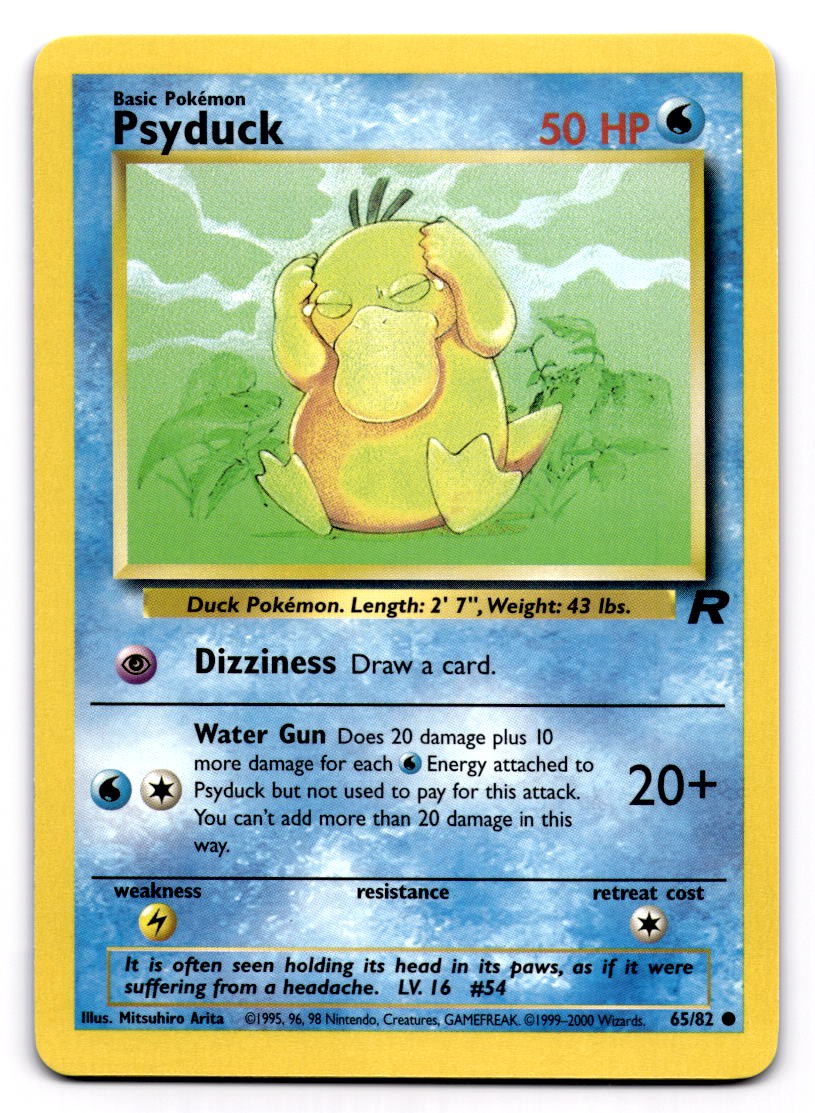 Psyduck Common Team Rocket 65/82 NM