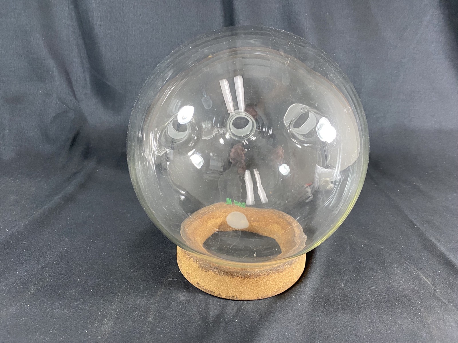 CHEMGLASS 5,000mL Heavy Wall Vertical 3-Neck 29/42 Round Bottom Flask CG-1522-57