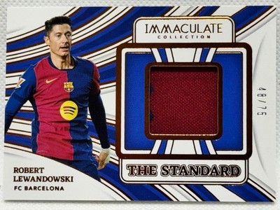 Lewandowski 75 Limited Relic Card FC Barcelona Immaculate Collection
