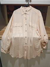 Banana Republic Button Down Long Sleeve Shirt Women's Size Large Pockets Nice