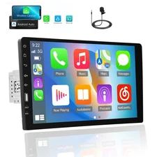 9"Single 1DIN Touch Screen Car Stereo Radio FM  MP5 Player  Apple CarPlay BT MIC