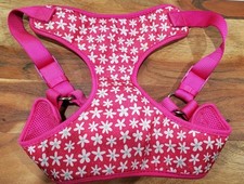 Top Paw Dog Harness Pink With White Flowers Size Large Girl Dog