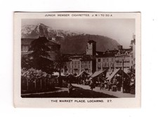 Pattreioux Junior Member World Scenes  1933 #27 Market Place Locarno Switzerland