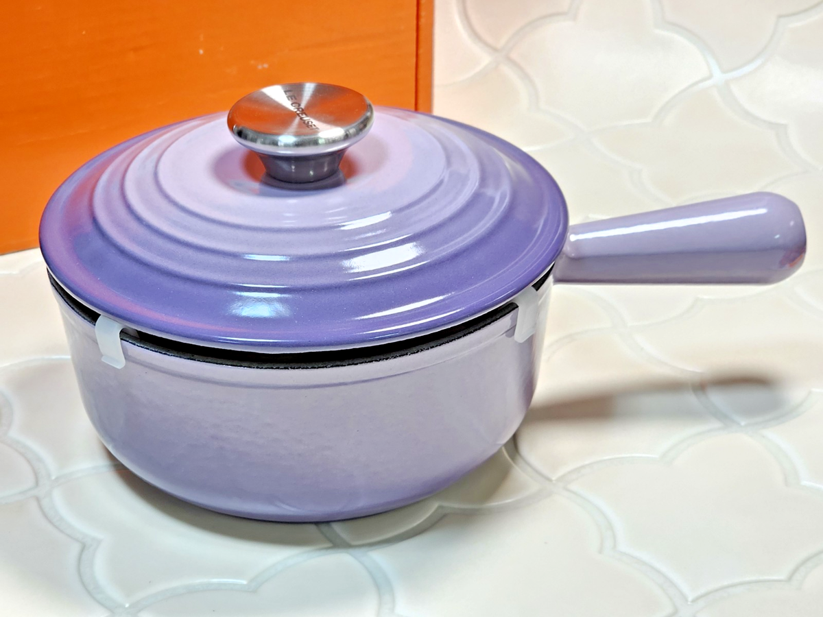 Le Creuset 1.5 Qt 18cm Saucepan Bluebell Purple Provence Cast Iron