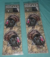 Lot Of 2 Peel And Stick Bones Outdoors Wild Turkey Stickers Decals Indoor Out