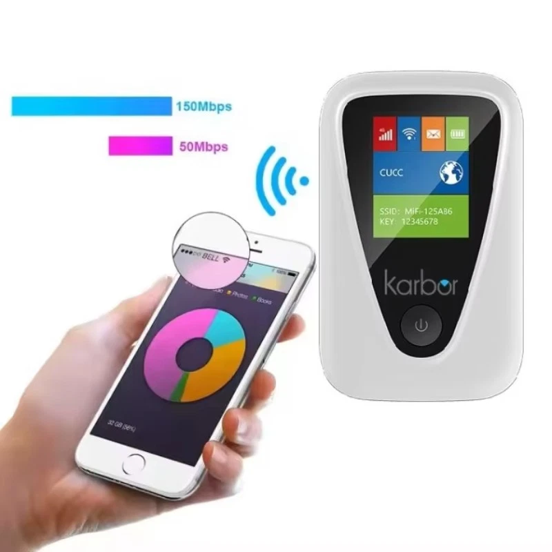 Karbor 4G LTE Portable WiFi Hotspot 3000mAh Battery 4g With SIM Slot Wifi Router - Image 3 of 4