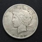 1922 Silver Peace Dollar. 90% Silver. Circulated. Philadelphia Mint