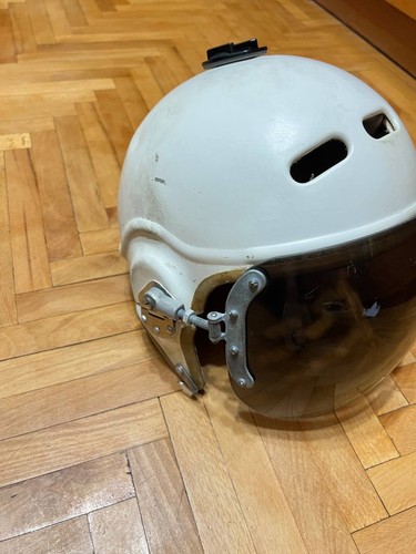 Casque de vol ancien armée de l'air soviétique ZSh-3M - Casque pilote époque guerre froide - URSS - Photo 9/21