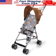 Toddler Umbrella Stroller Lightweight Compact Foldable Canopy Safety Harness New