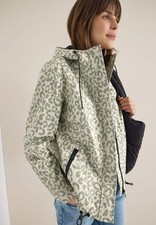 CECIL Damen Jacke Windbreaker - Grün mit Muster