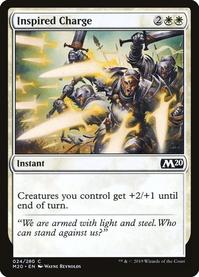 INSPIRED CHARGE Magic: The Gathering CORE SET 2020 24 COMMON NM/M
