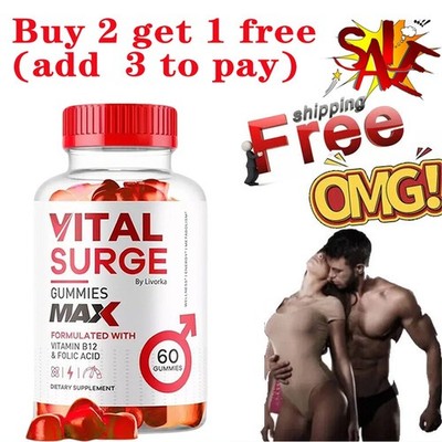 Vital Surge Gummies Maximum Strength Designed Formula Vegan Testo Supplement
