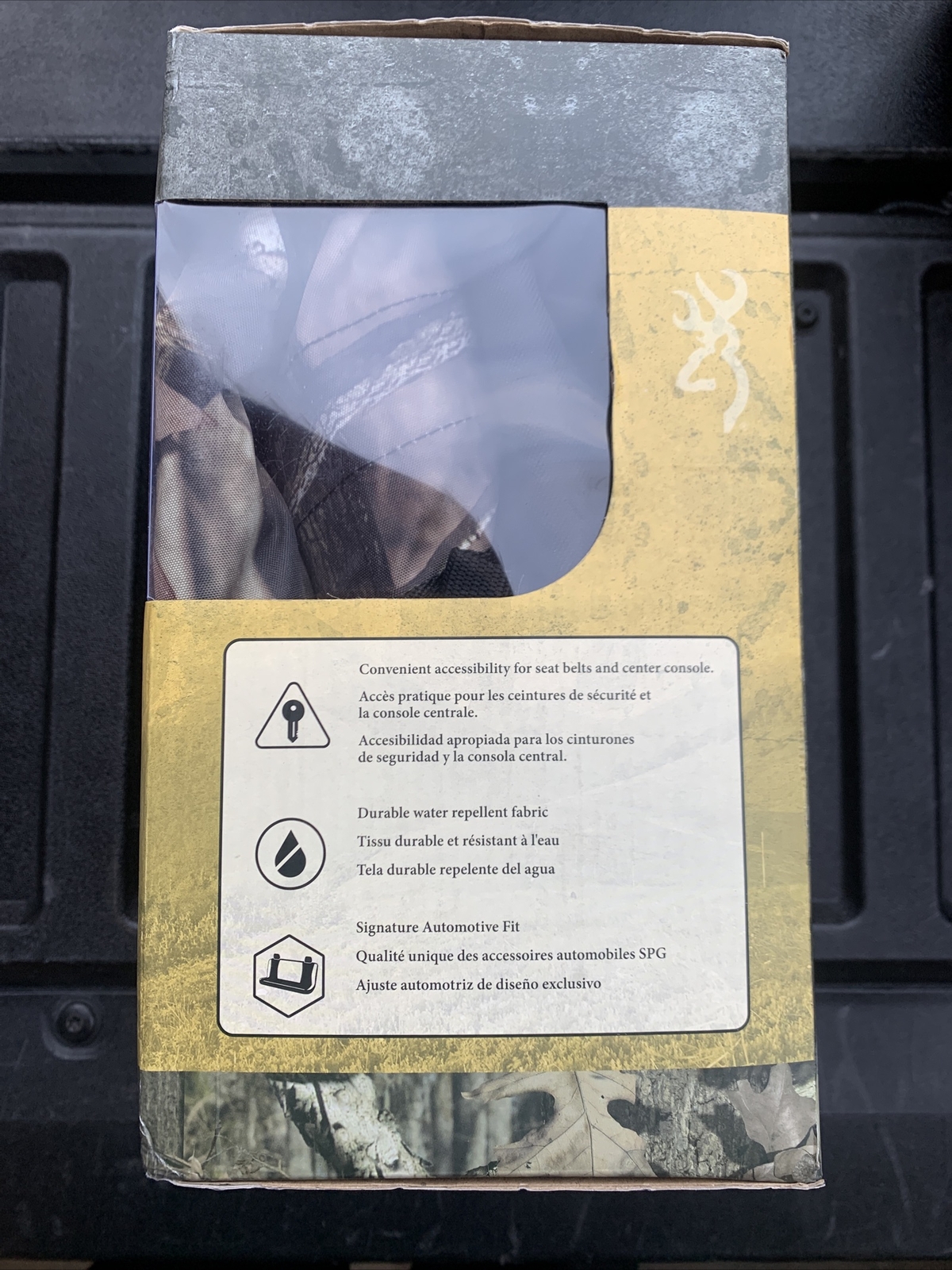 Browning Mossy Oak Car Truck Switch Back Camo Full Size Bench Seat Cover