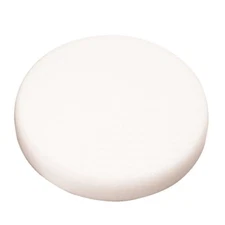 Fast Mover FMT6084 White Plain Compounding Pad with Hook & Loop 150 X 25mm x5