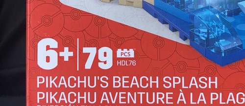 Pokemon Mega Construx Adventure Builder Pikachu's Beach Splash 79 Pieces Sealed - Picture 5 of 5