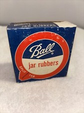 Vintage BALL Split Tab Jar Rubbers Seals - Box of 12 Regular Jam Pickles