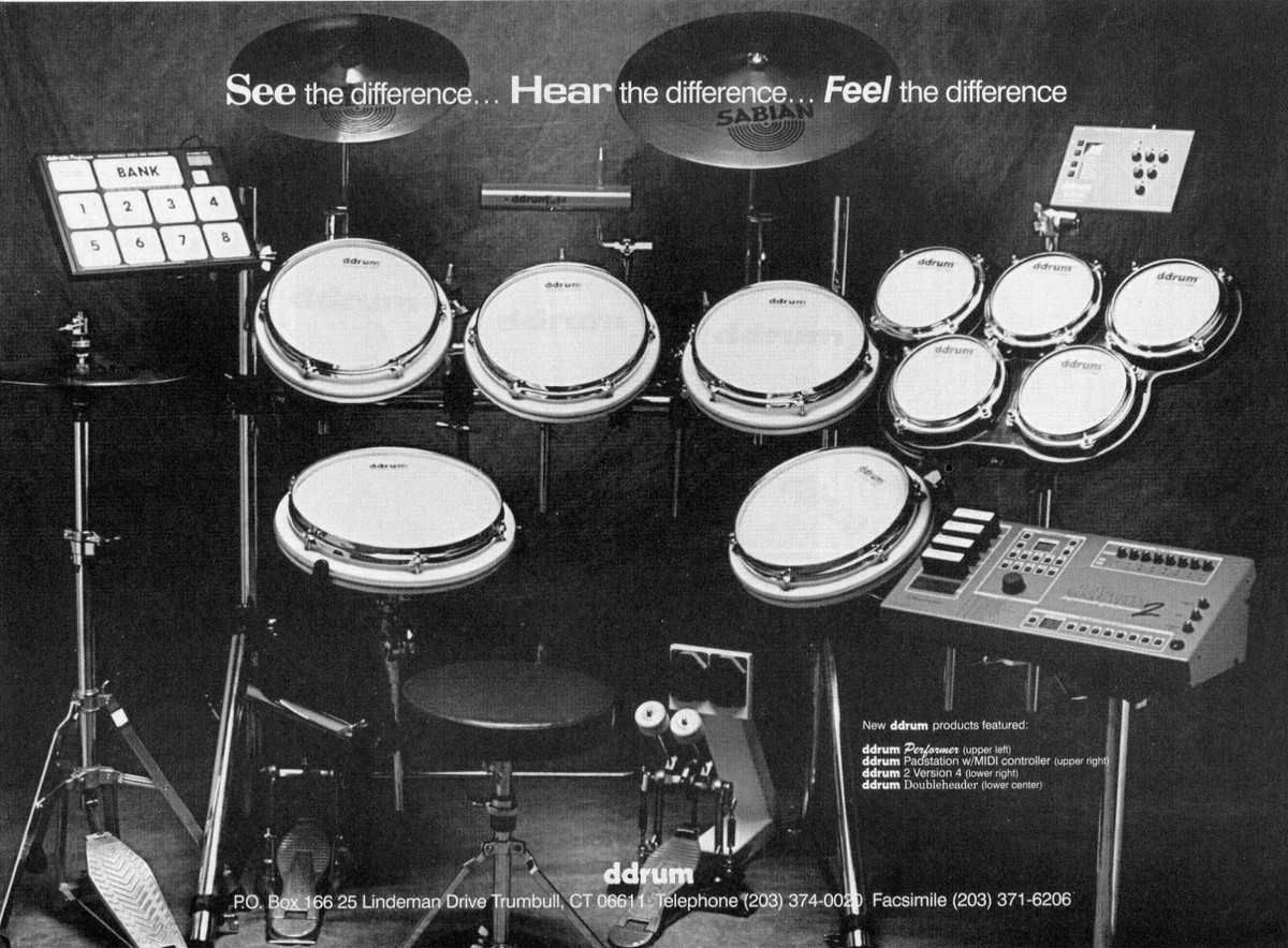 1992 Print Ad of ddrum Electronic Drums Performer Padstation