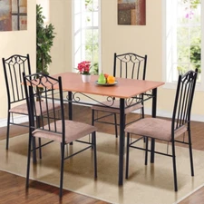 Charming 5 Piece Dining Table Set- Home Office Furnishings, Table & Chairs