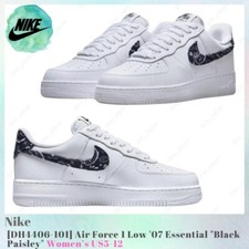Nike Air Force 1 '07 Essentials Black Paisley W for sale | eBay