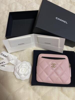 Chanel Coin Case Purse Card Pink | eBay