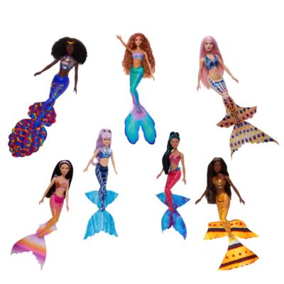 Mattel HLX18 - Disney - The Little Mermaid - Ariel und Schwestern 7-Pack