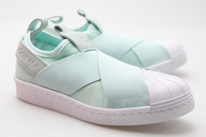 adidas slip on green