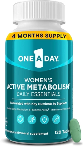 Women'S Active Metabolism Daily Essential, Multivitamin for Women, Metabolism Su