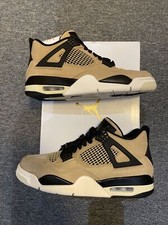 Nike Air Jordan 4 Retro Fossil W - Size 8W / 6.5Y - New W/Receipt AQ9129-200