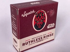 Dr Squatch RUTHLESS RINSE Darth Maul Star Wars Mens 5oz Bar Soap Heavy Grit