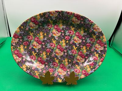 Royal Winton Grimwades HAZEL CHINTZ Oval Serving Platter Vintage English 