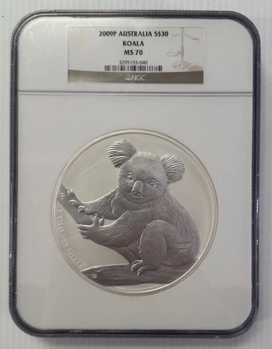 2009-P Australia $30 Silver Koala 1 Kilo NGC MS-70