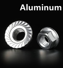 Aluminum Hexagon Nuts With Flange M5 M6 M8 M10