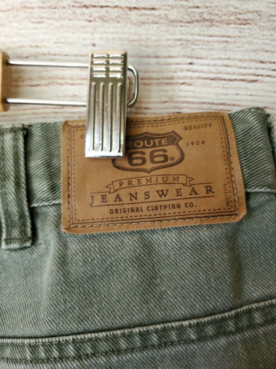 Vintage Men's Route 66 Green Denim Relaxed Fit Shorts Size 40 | eBay