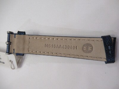 Authentic Michele 16mm watch band strap leather Michele Women main image 4