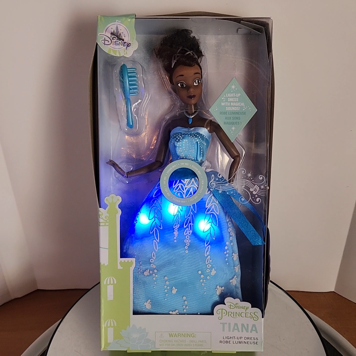 Disne Tiana Premium Doll Light Up Dress The Princess and The Frog