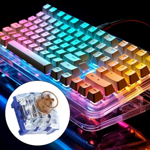 Silents Switches Whale Lonely Island Keyboards Switches Linears Tactile 60g 45g - Afbeelding 11 van 18