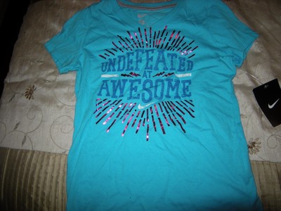 blue pink nike shirt