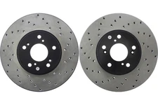 Front PAIR Stoptech Disc Brake Rotor for 1999-2008 Acura TL (42445)
